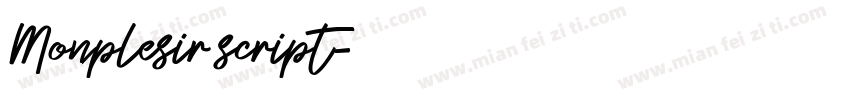 Monplesir script字体转换